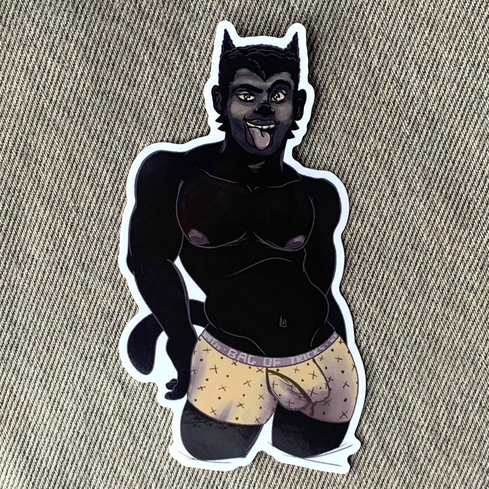 Feline Licks Sticker