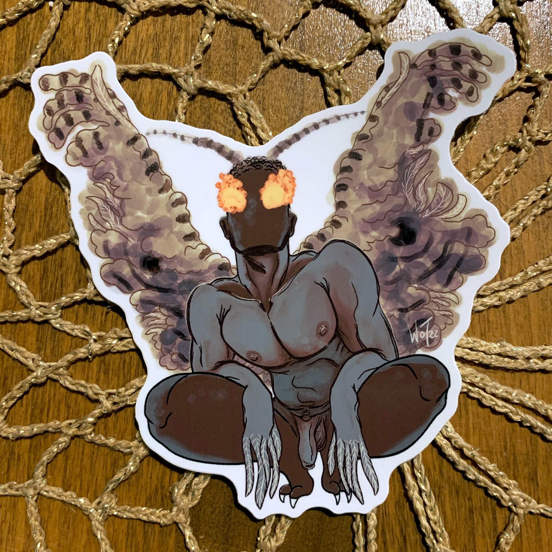 Mothman Cryptid Sticker