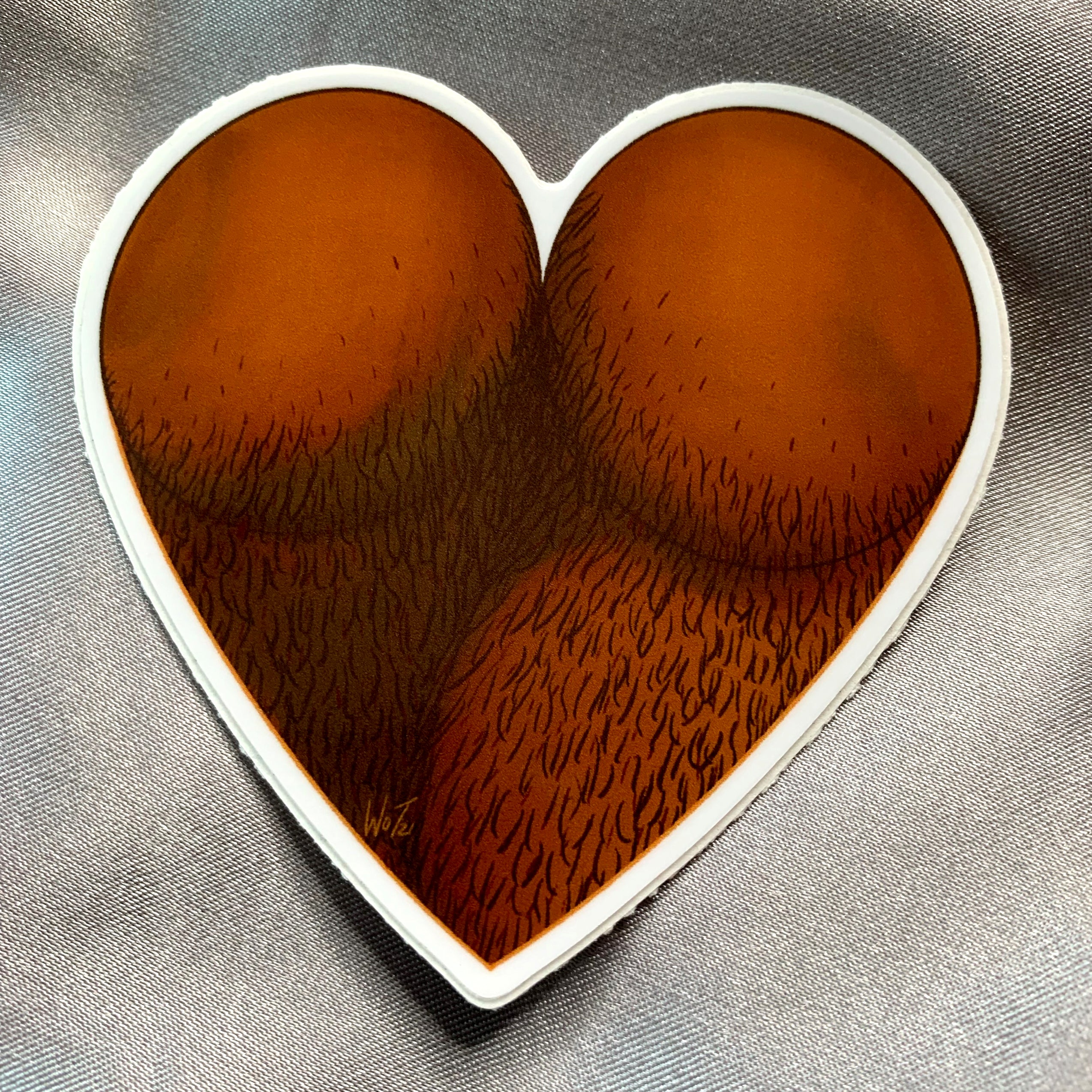 Cyrano’s Fuzzy Heart Sticker