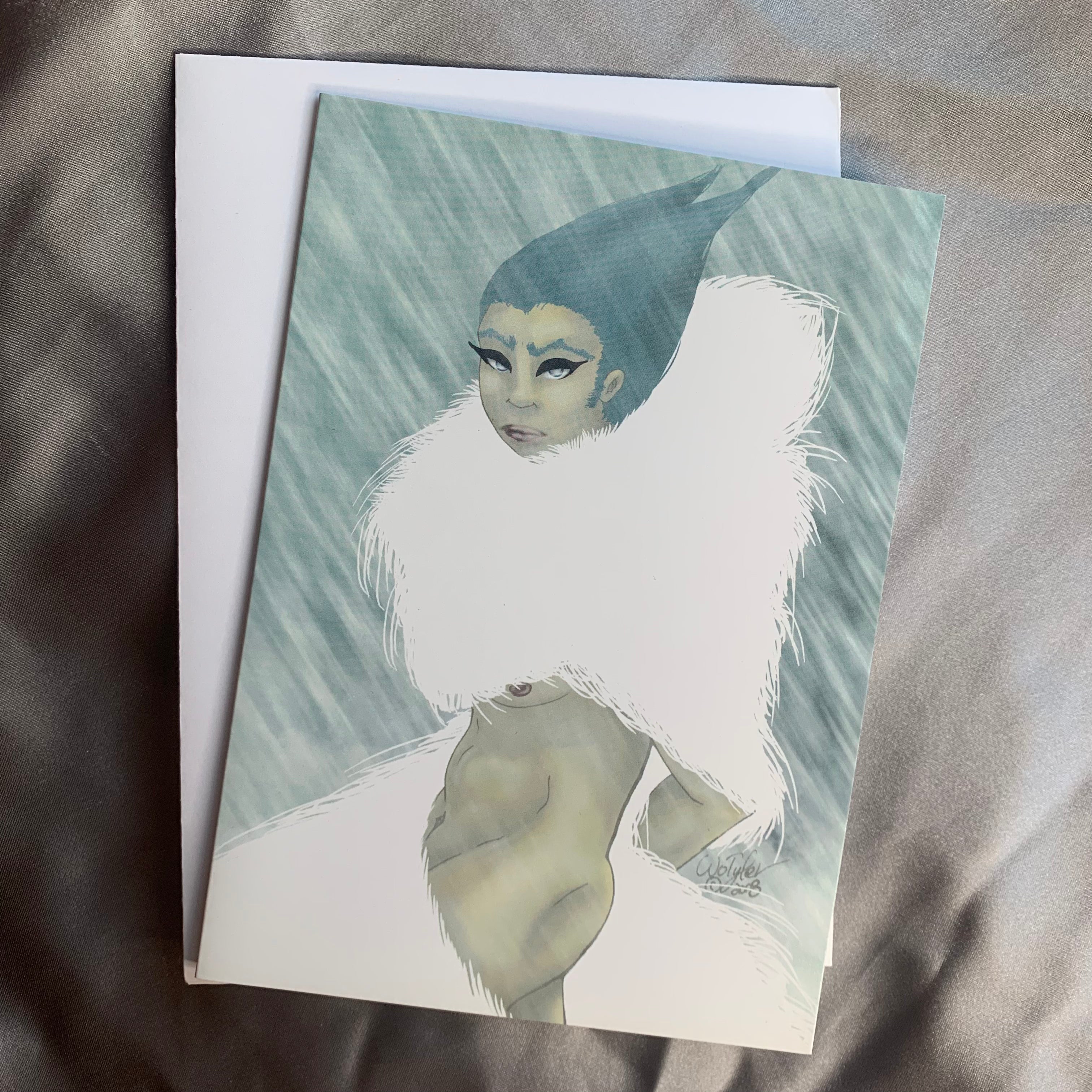 Snow King Greeting Card