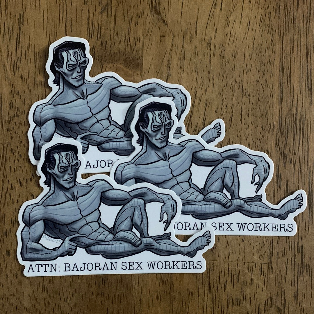 ATTN: Bajoran Sex Workers Sticker