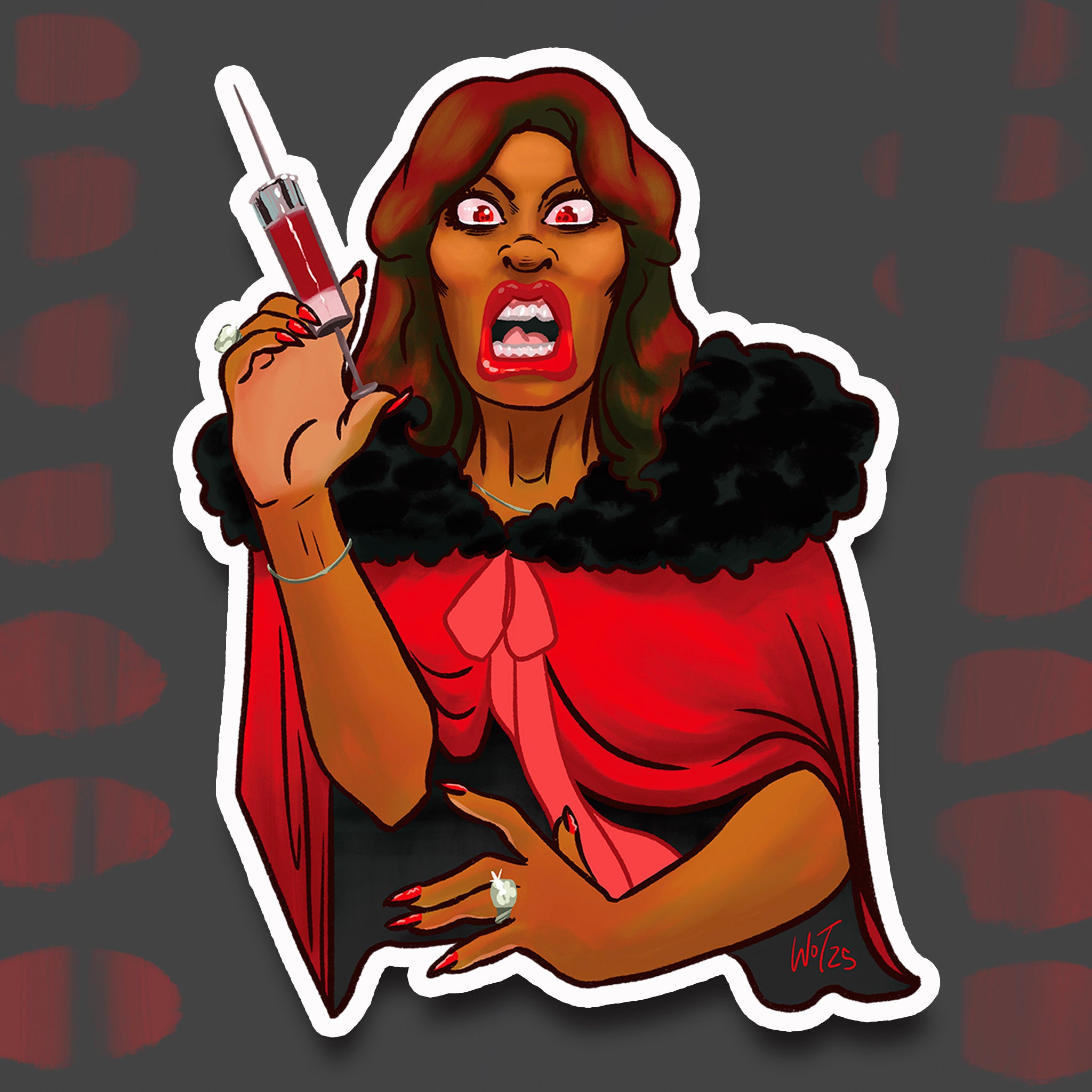 Acid Queen Screen Icon Sticker