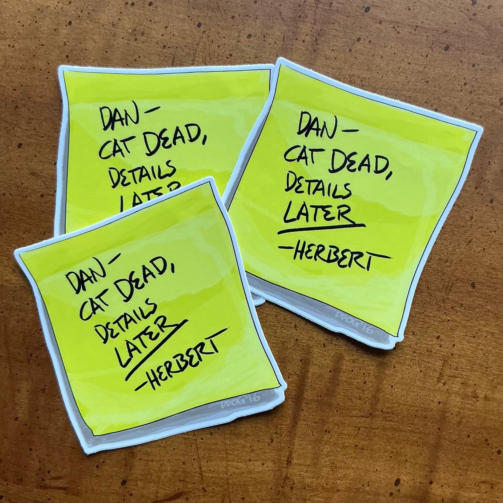 Cat Dead Sticker