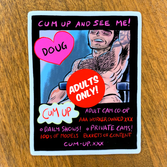 Doug Cum Up Sticker