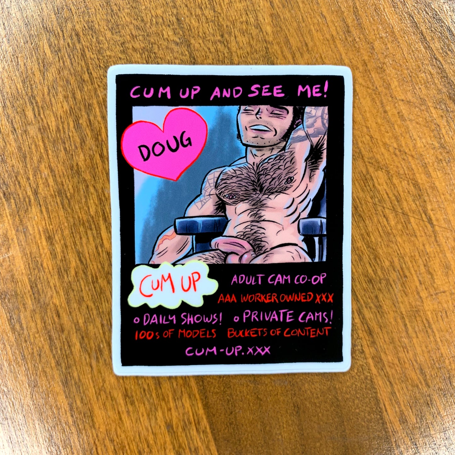 Doug Cum Up Sticker