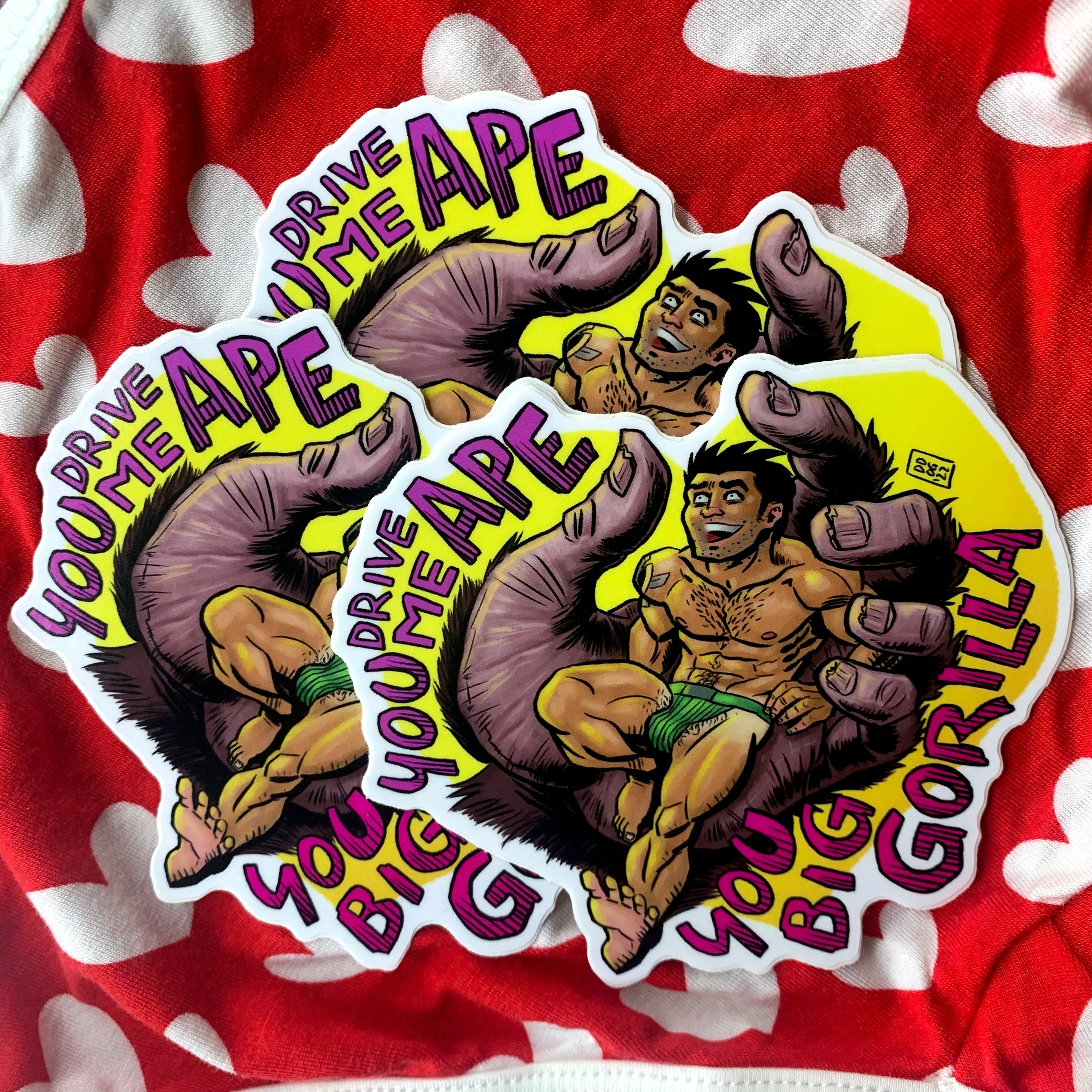 You Drive Me Ape Sticker
