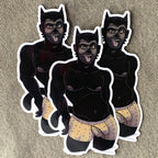 Feline Licks Sticker