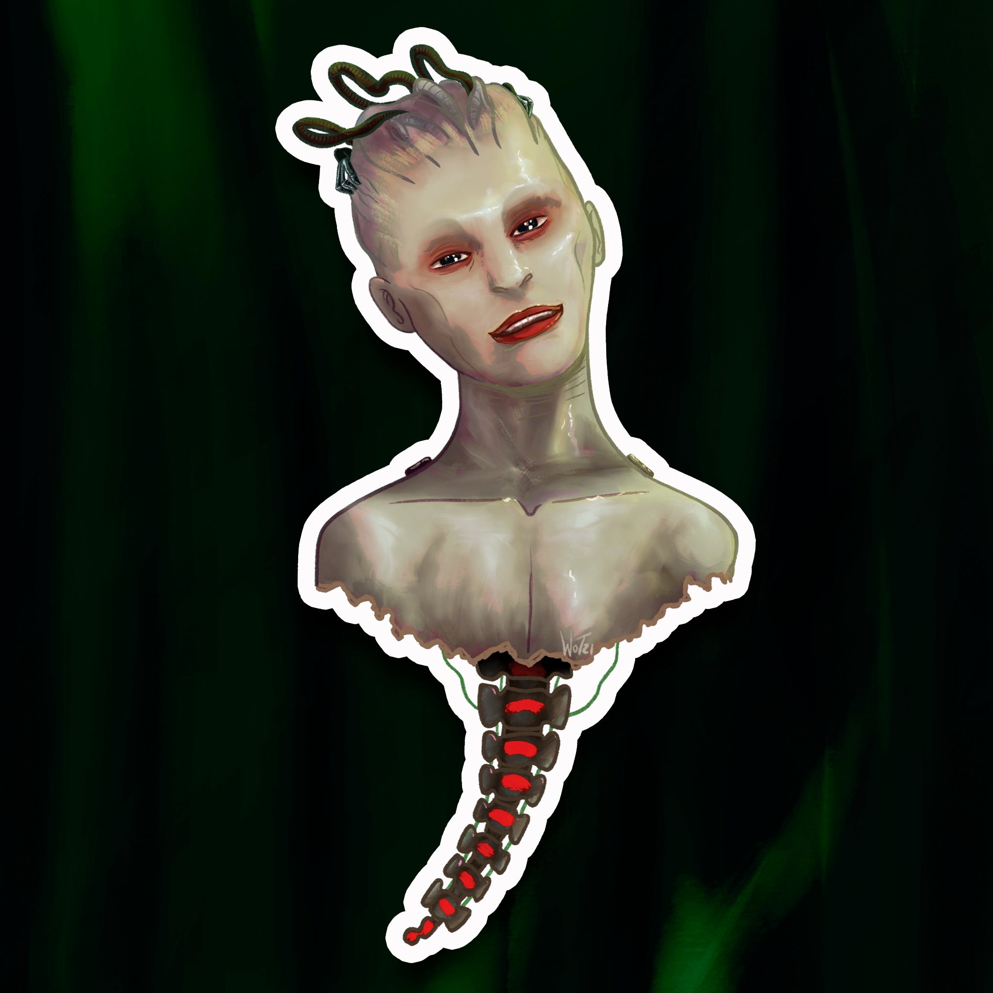 Borg Queen Screen Icon Sticker