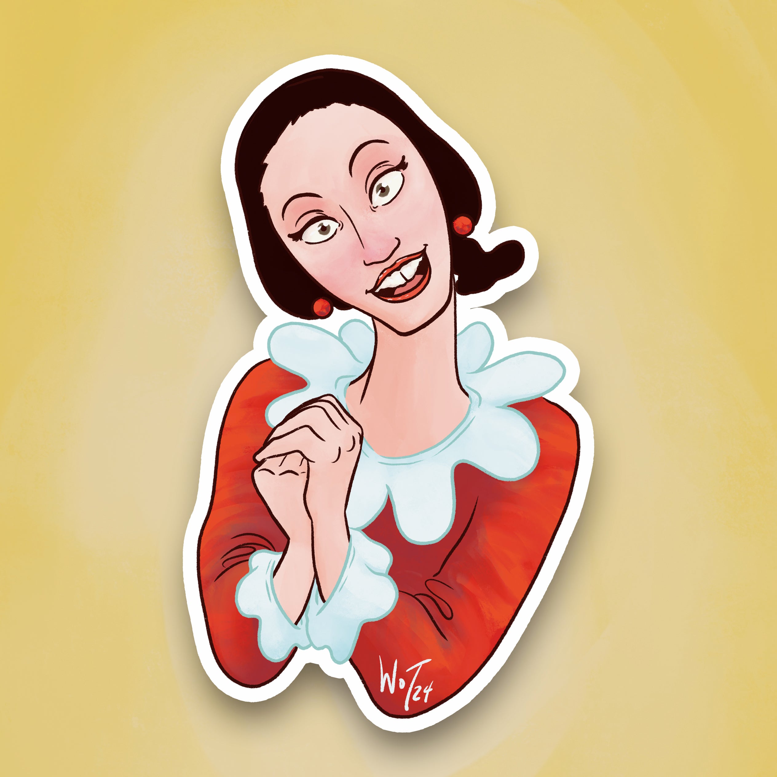 Olive Oyl Screen Icon Sticker
