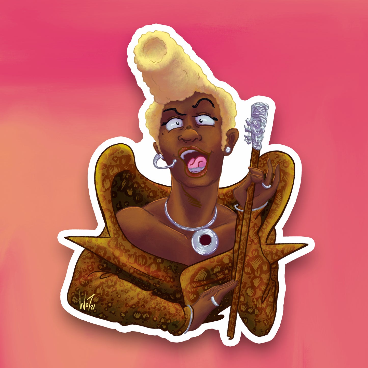 Ruby Rhod Screen Icon Sticker