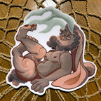 Jackalope Cryptid Sticker