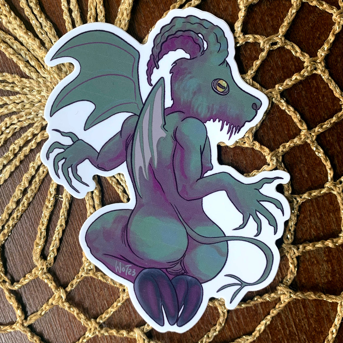 Jersey Devil Cryptid Sticker – Tannis Comix