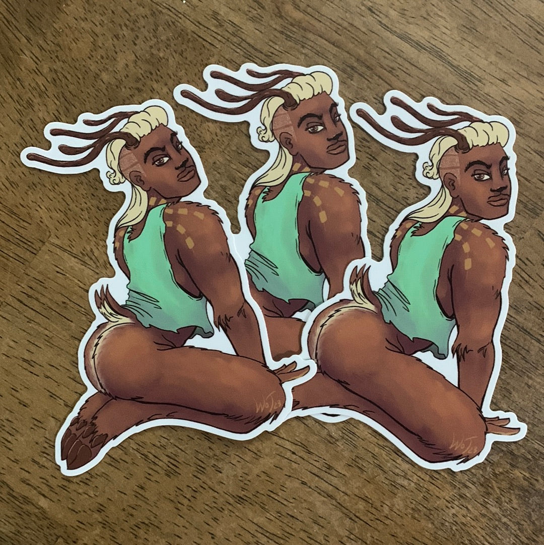 Jon Deer Cryptid Sticker