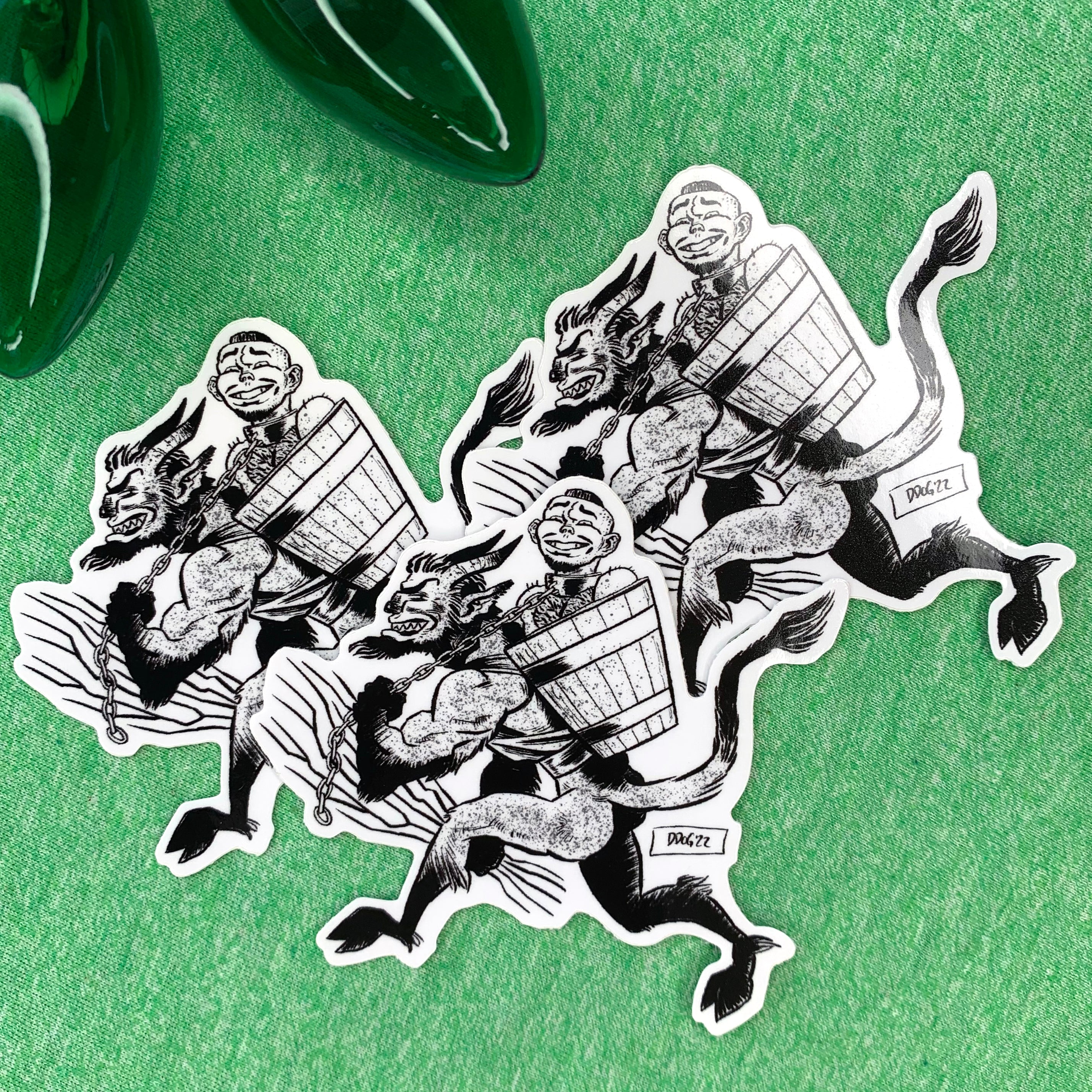 Krampus Snatcher Sticker