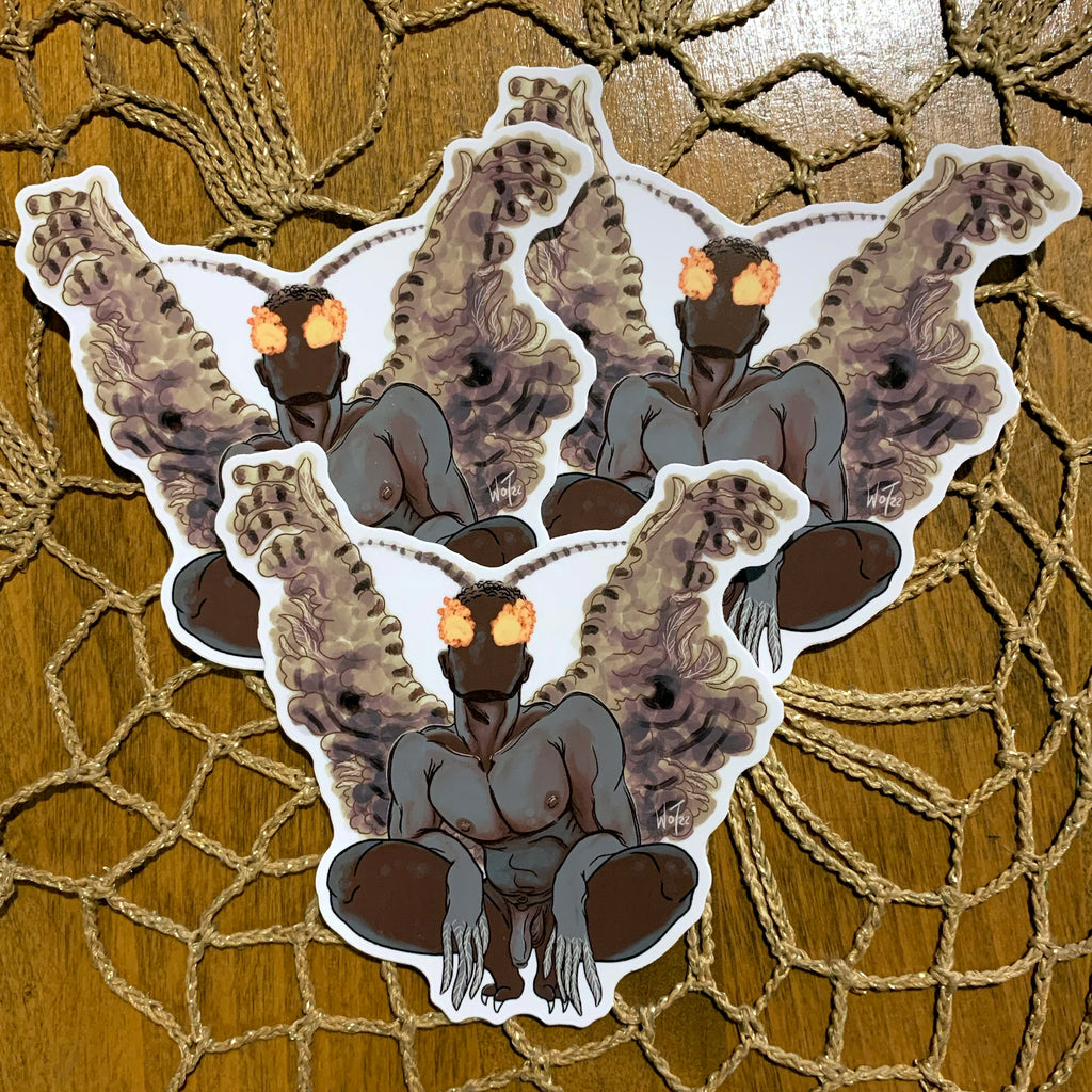 Mothman Cryptid Sticker