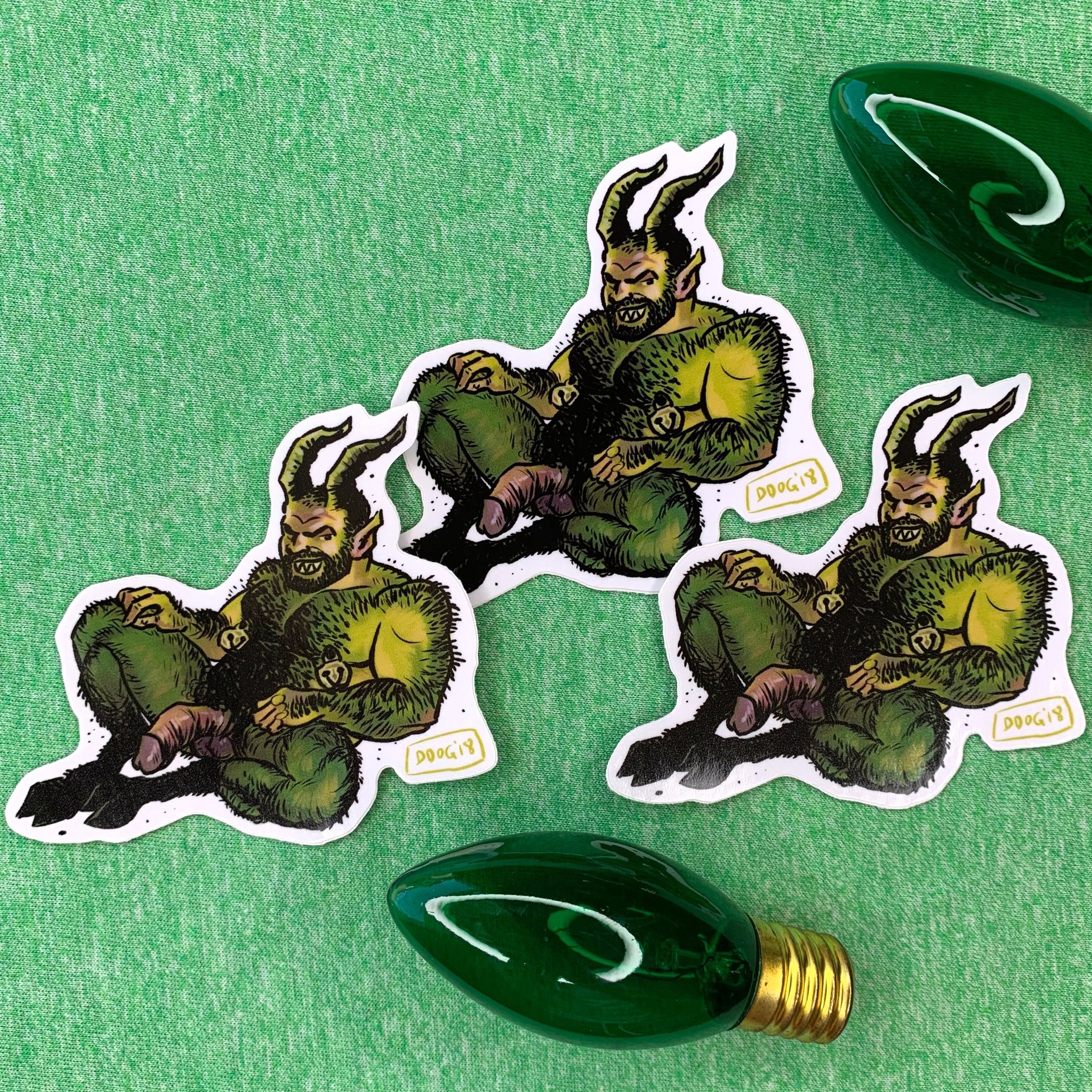 Swarthy Krampus Sticker