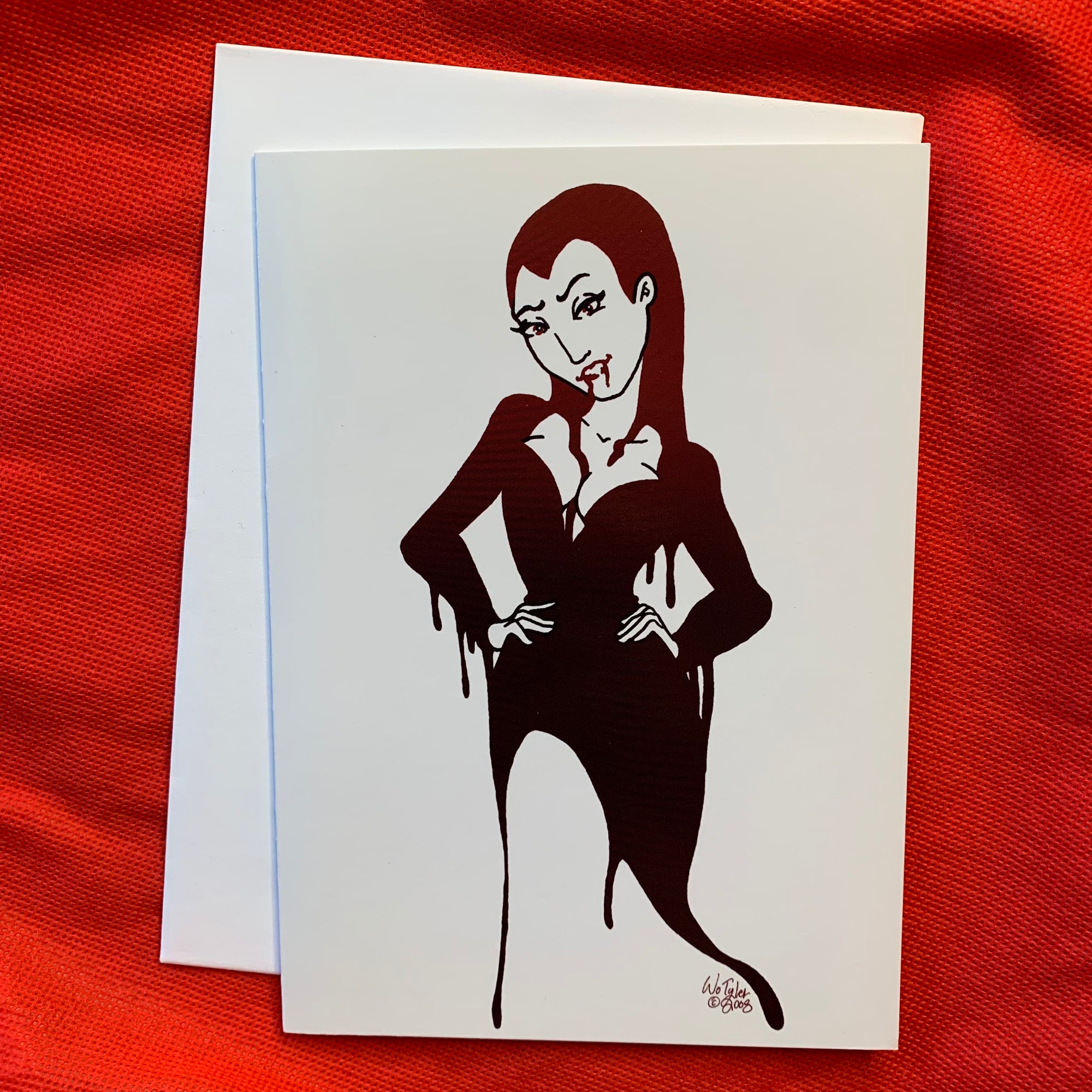 Blood Vamp Greeting Card