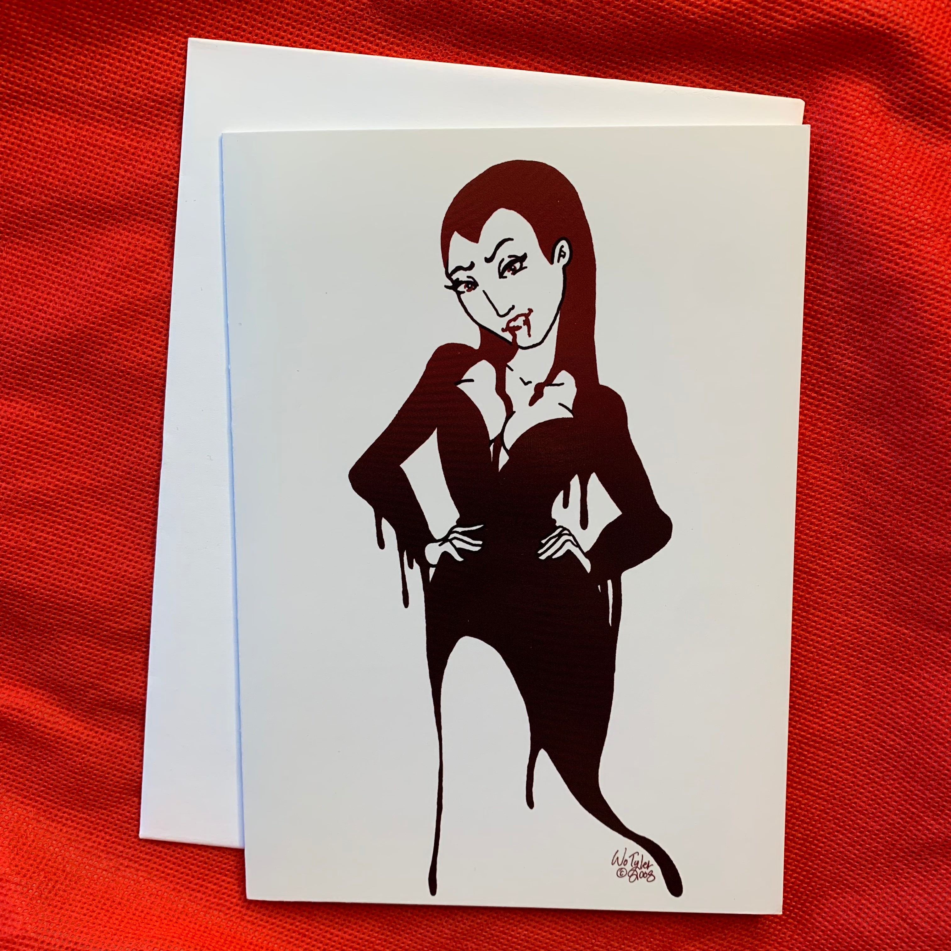 Blood Vamp Greeting Card