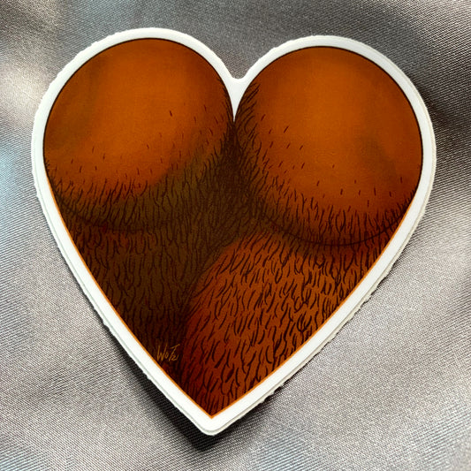 Cyrano’s Fuzzy Heart Sticker