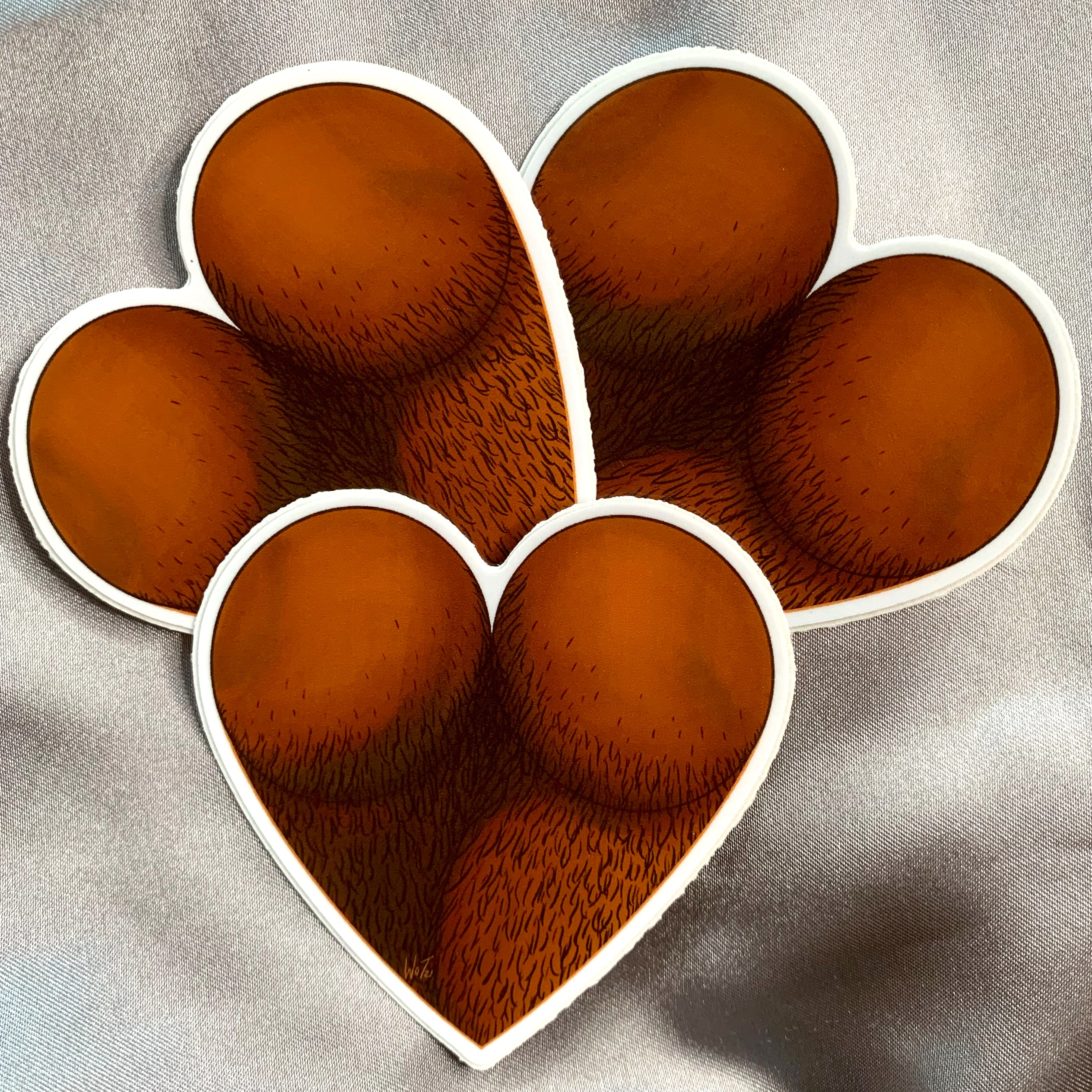 Cyrano’s Fuzzy Heart Sticker