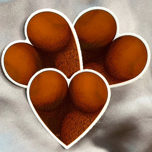 Cyrano’s Fuzzy Heart Sticker