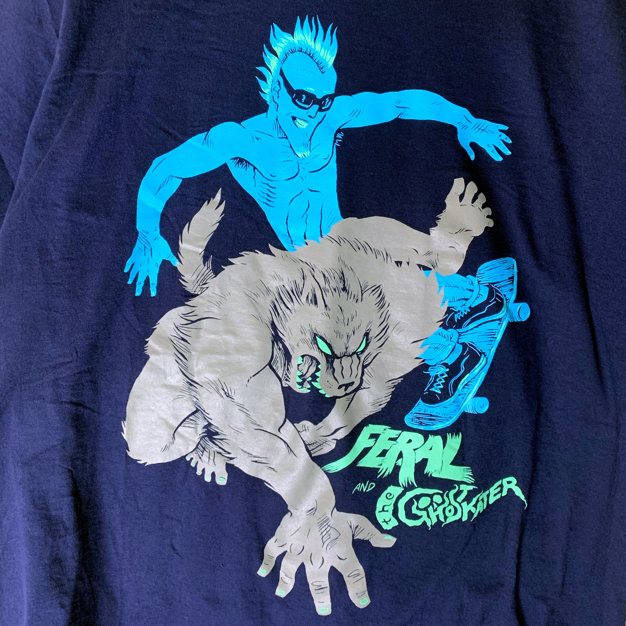 Feral and the Ghost Skater T-Shirt