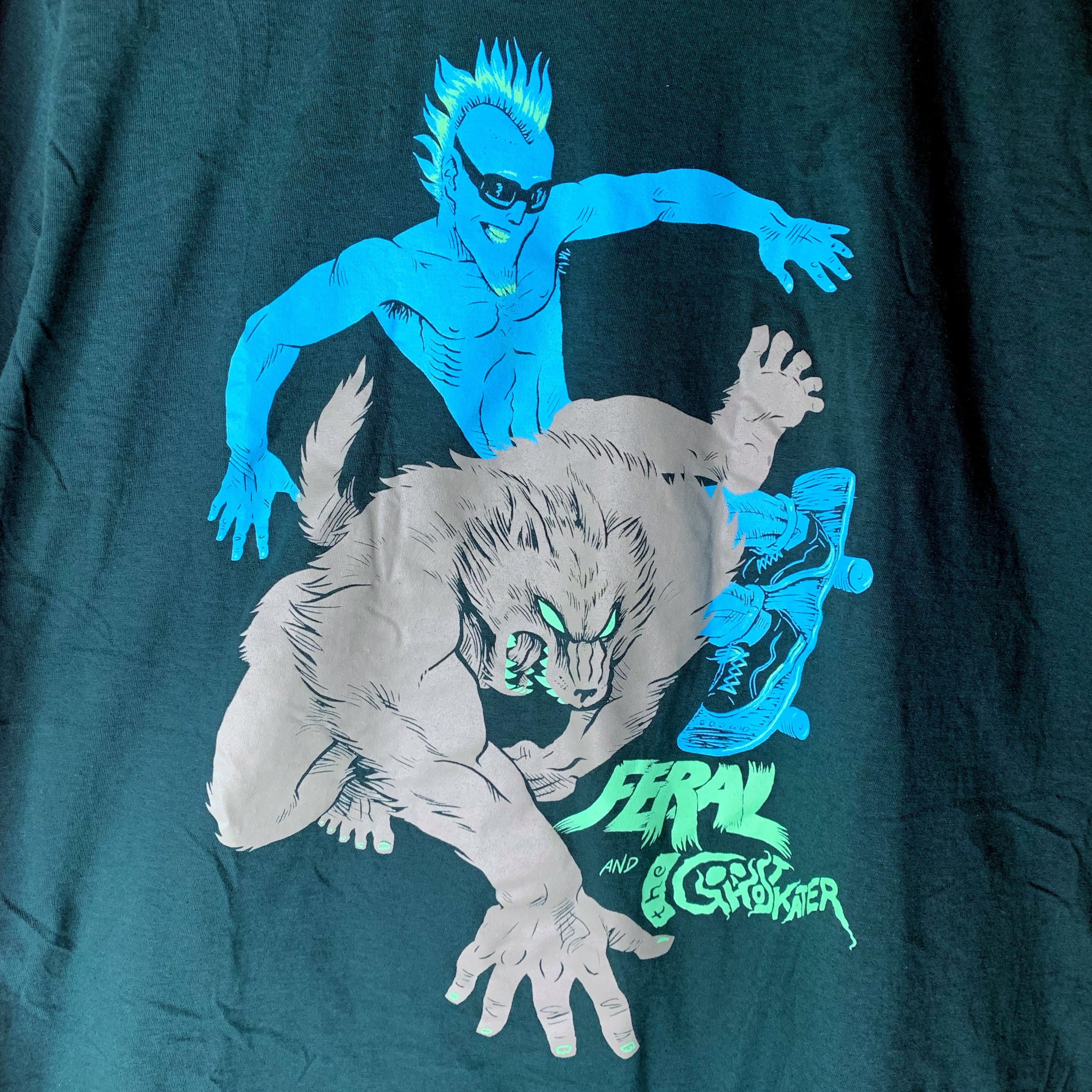 Feral and the Ghost Skater T-Shirt