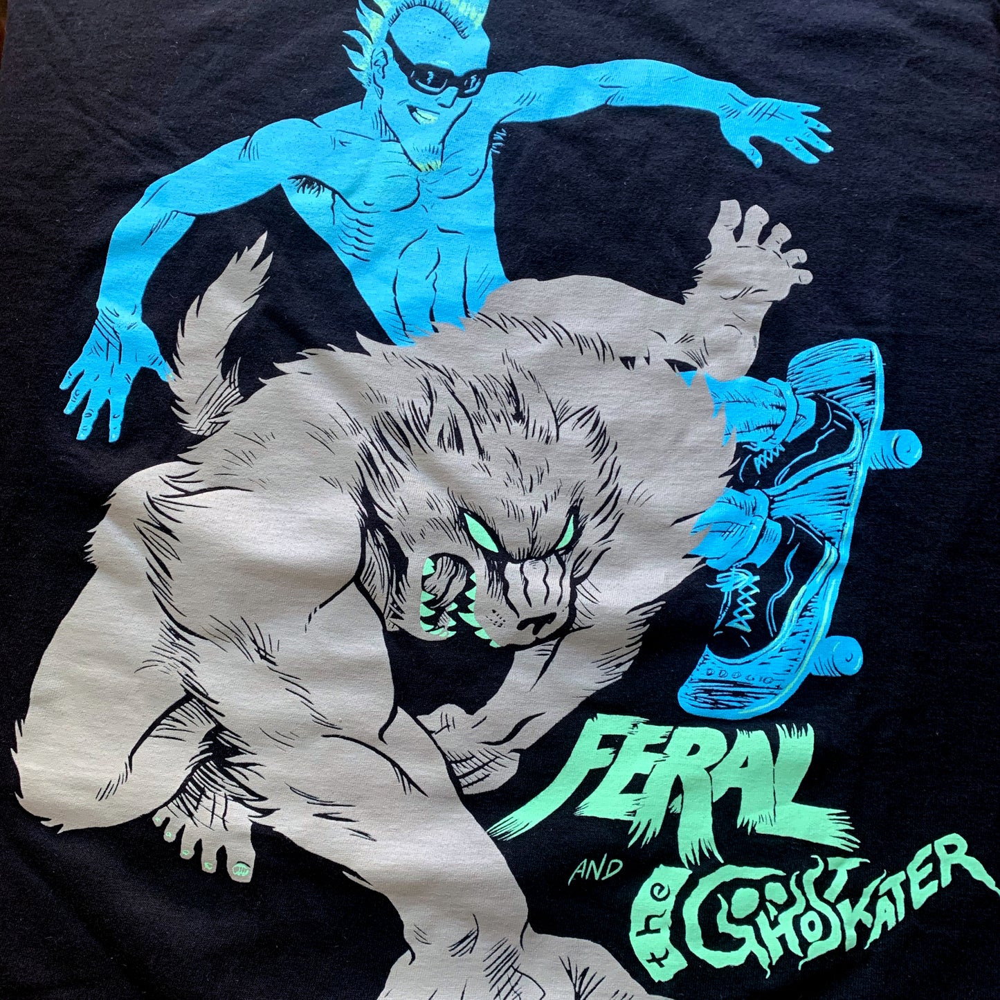 Feral and the Ghost Skater T-Shirt
