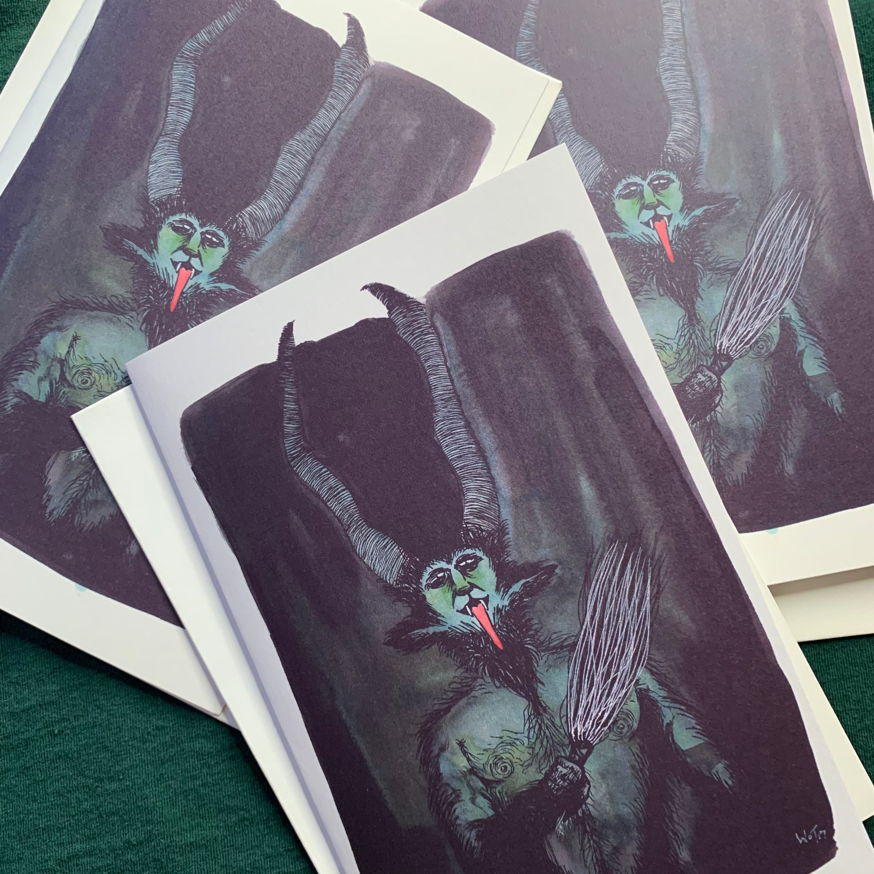 Krampus Greeting Card
