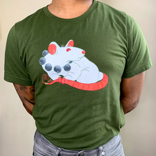 Metal Ball Chain Rat T-Shirt