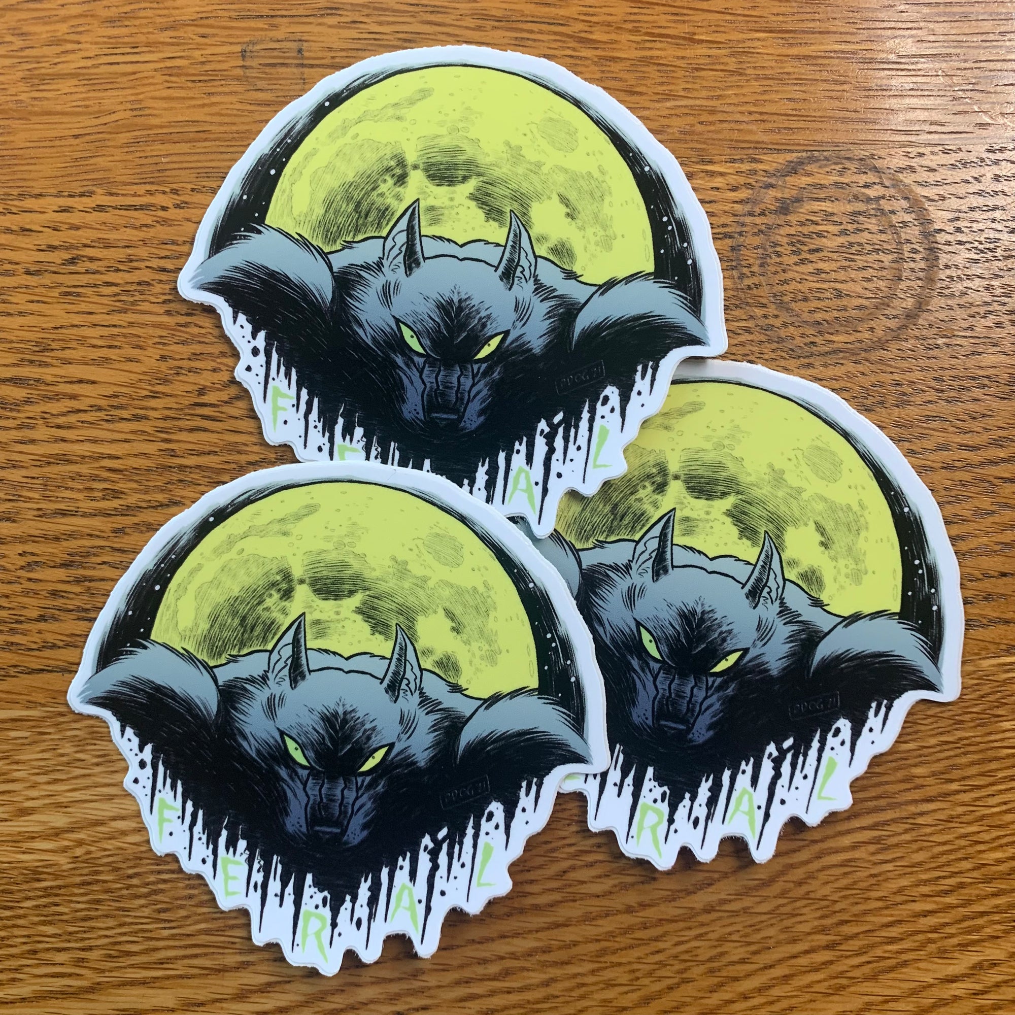 Moon Feral Sticker