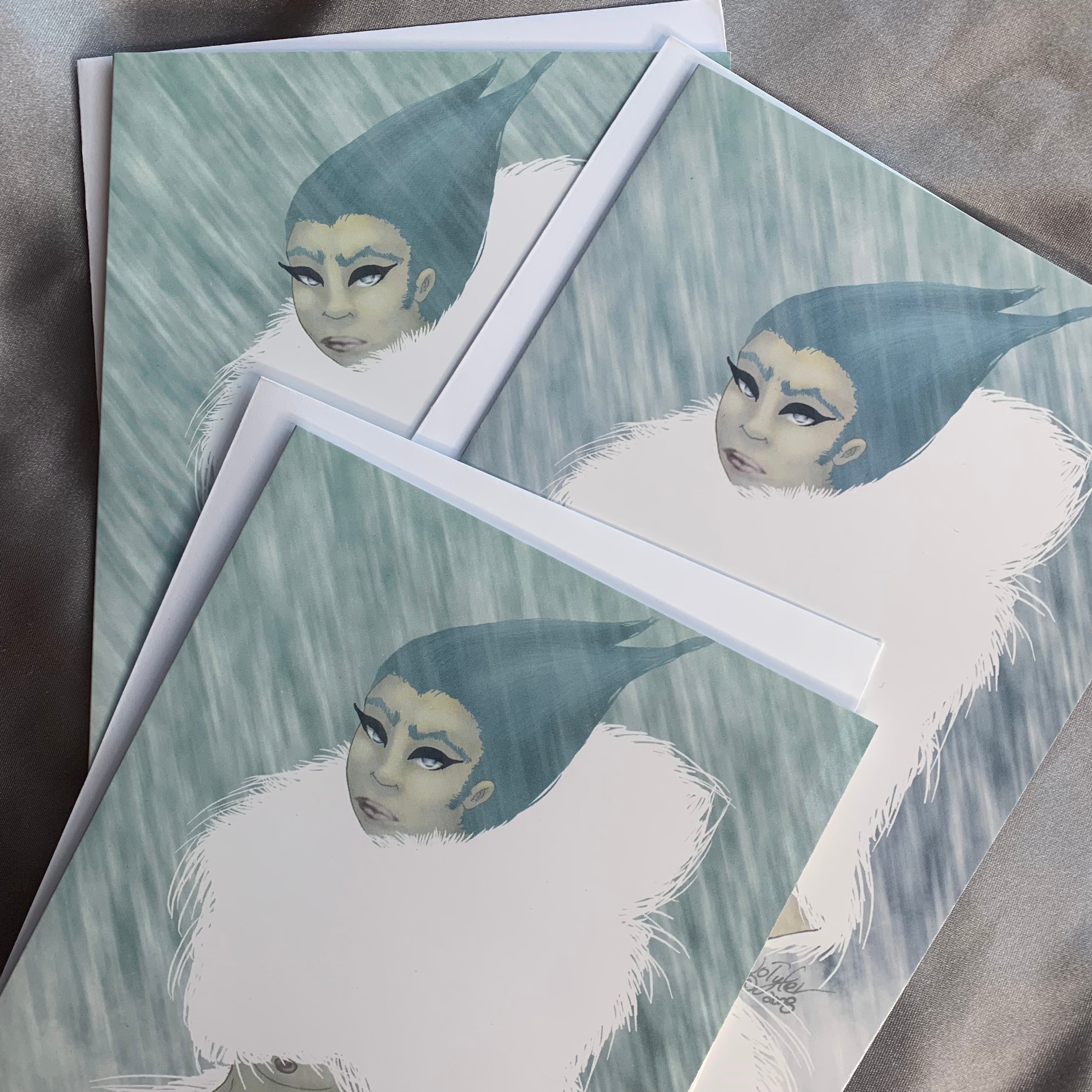 Snow King Greeting Card