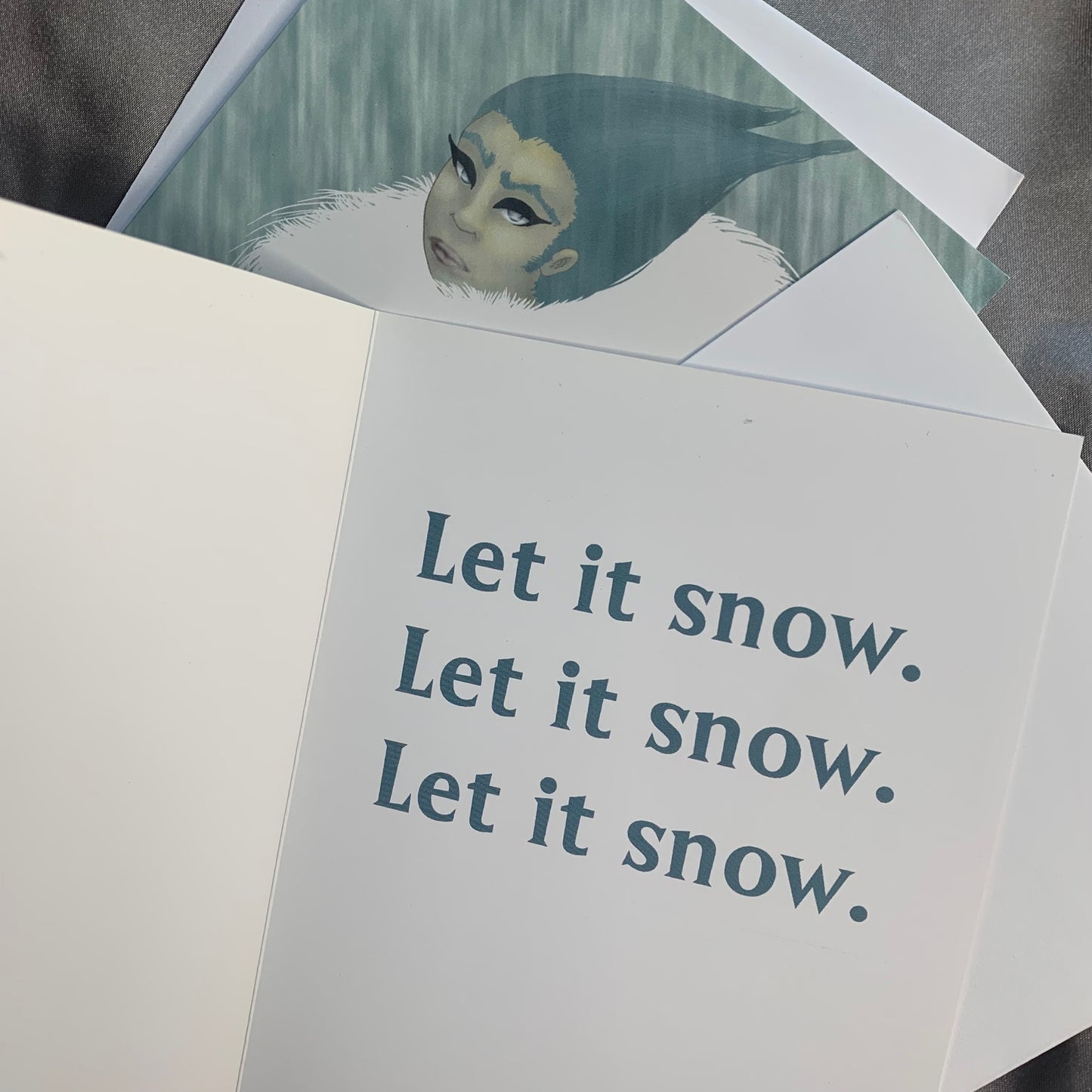 Snow King Greeting Card