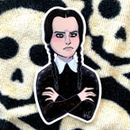 Wednesday Addams Screen Icon Sticker