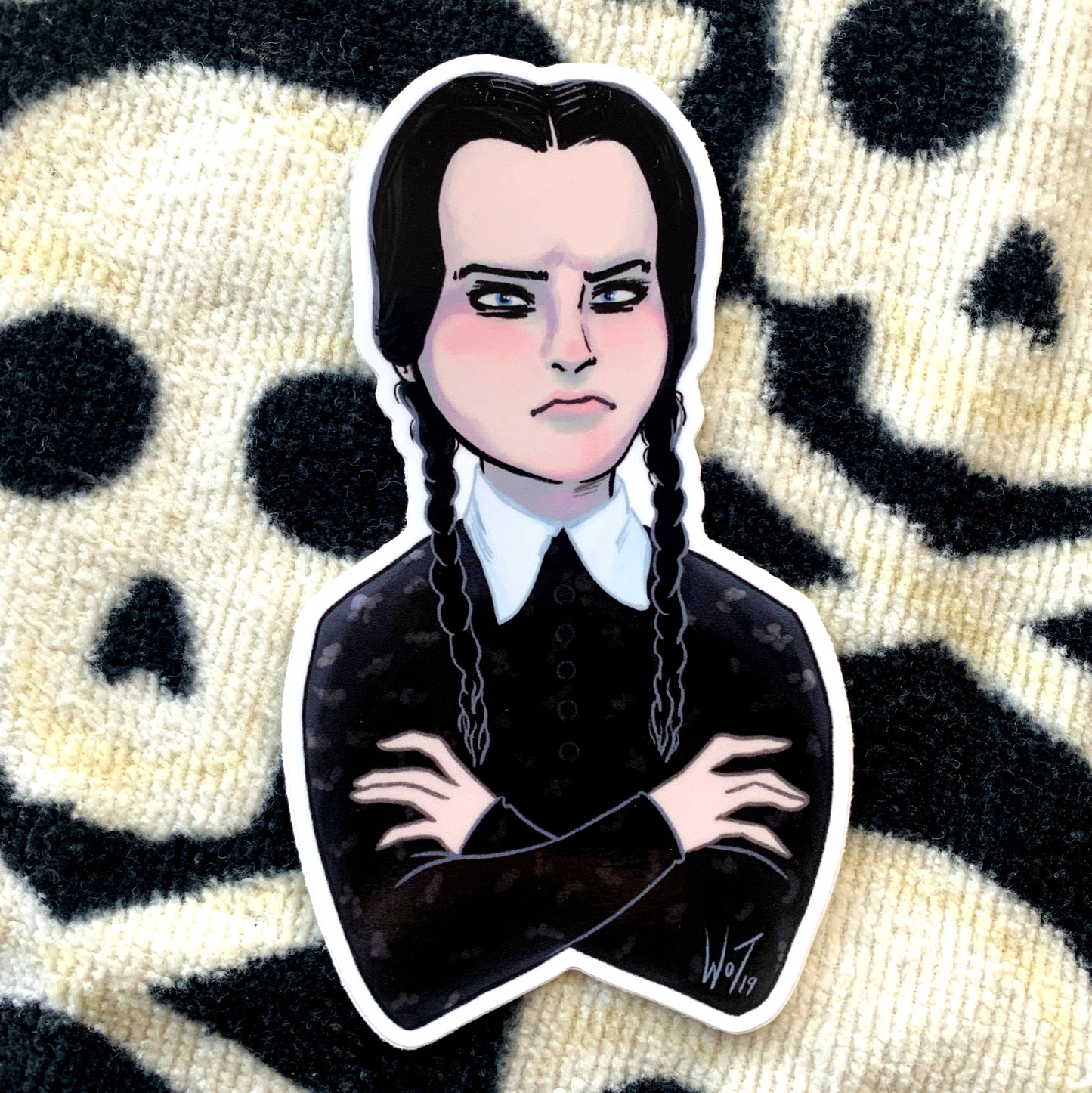 Screen Icon: Wednesday Addams Sticker – Tannis Comix