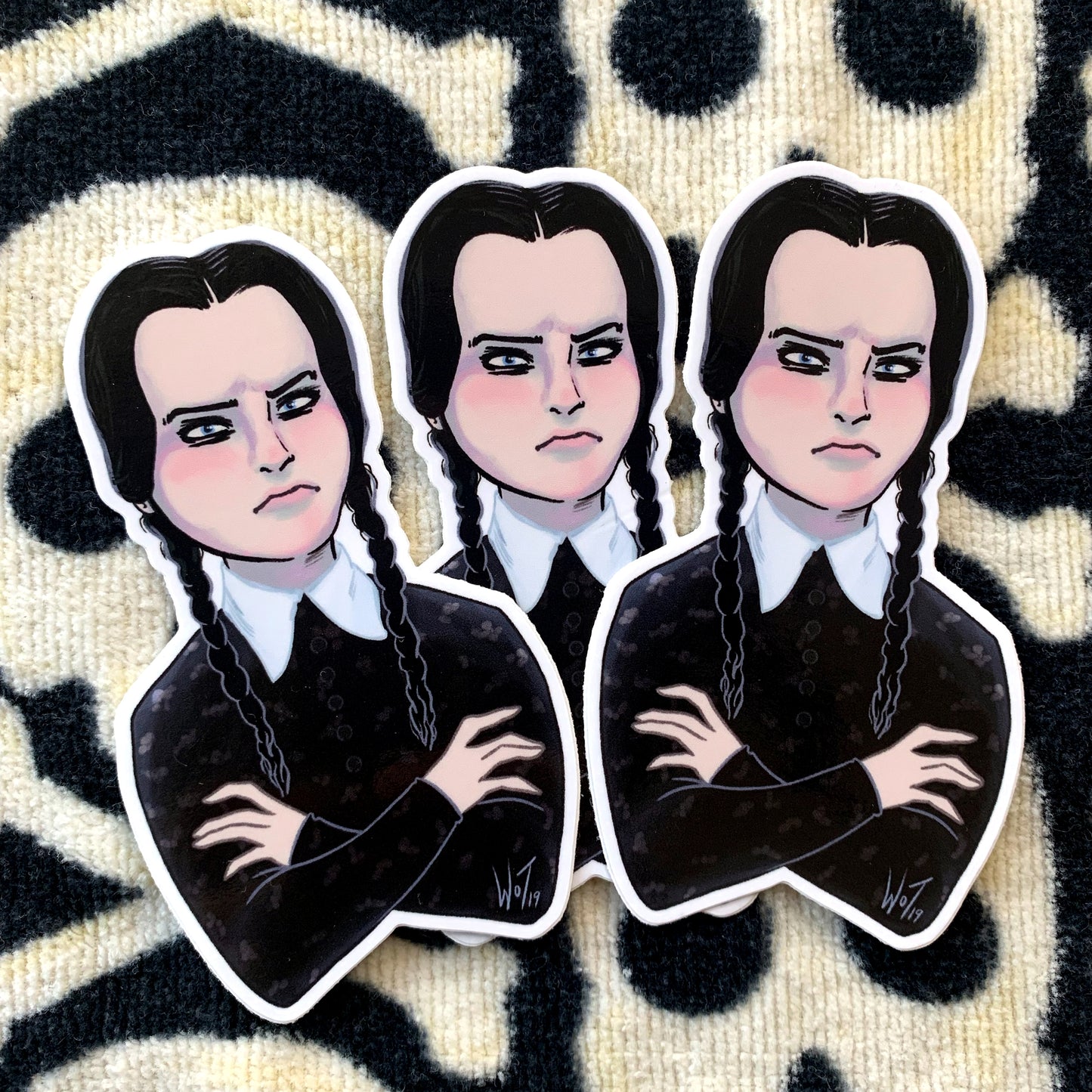 Screen Icon: Wednesday Addams Sticker