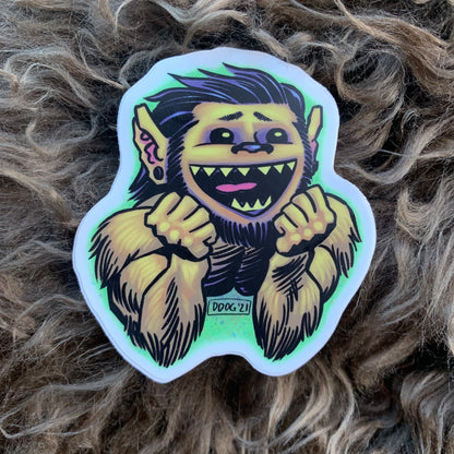 Wolf-Boy Sticker
