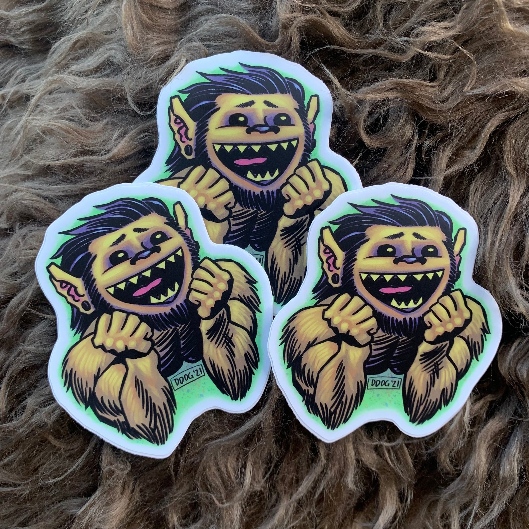 Wolf-Boy Sticker