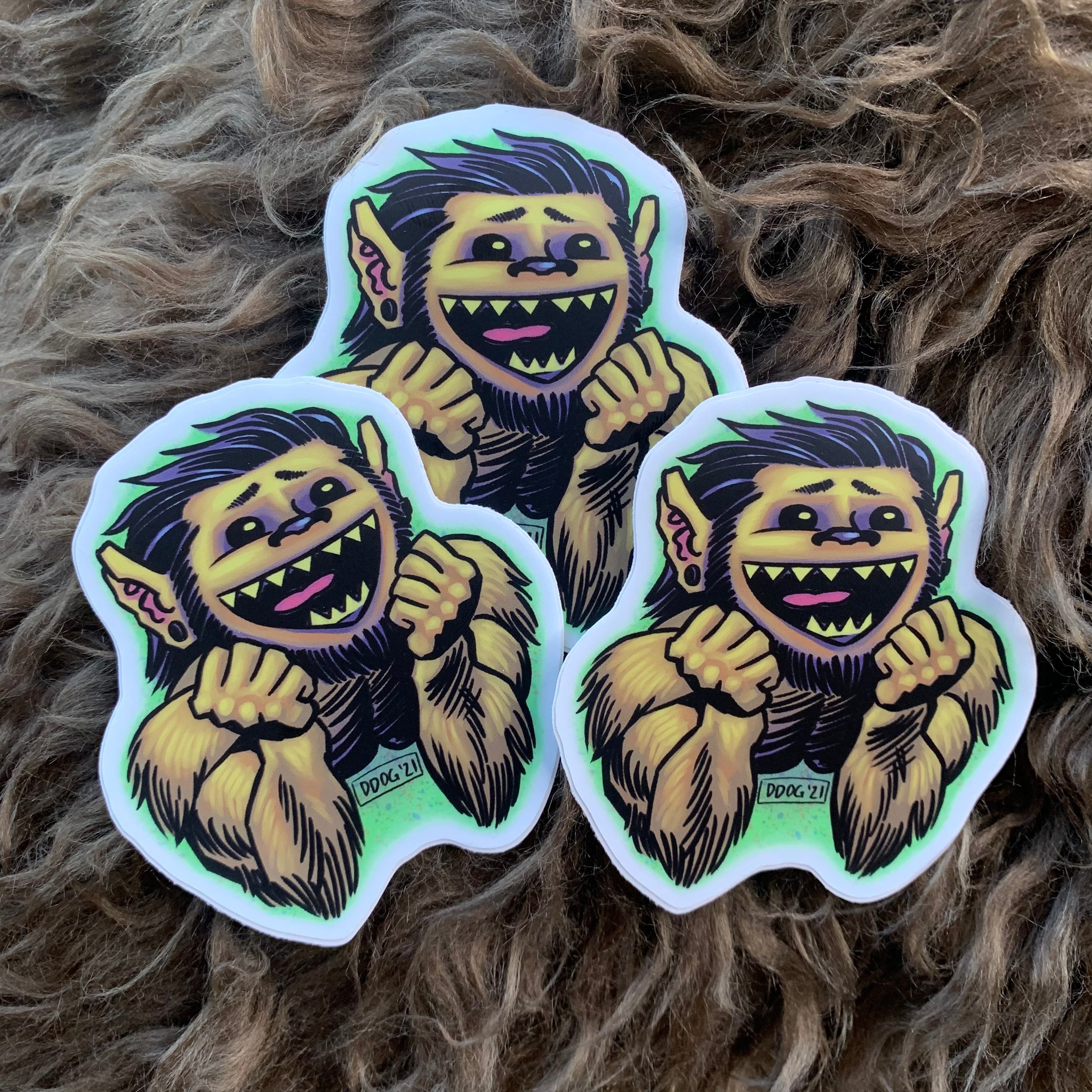 Wolf-Boy Sticker